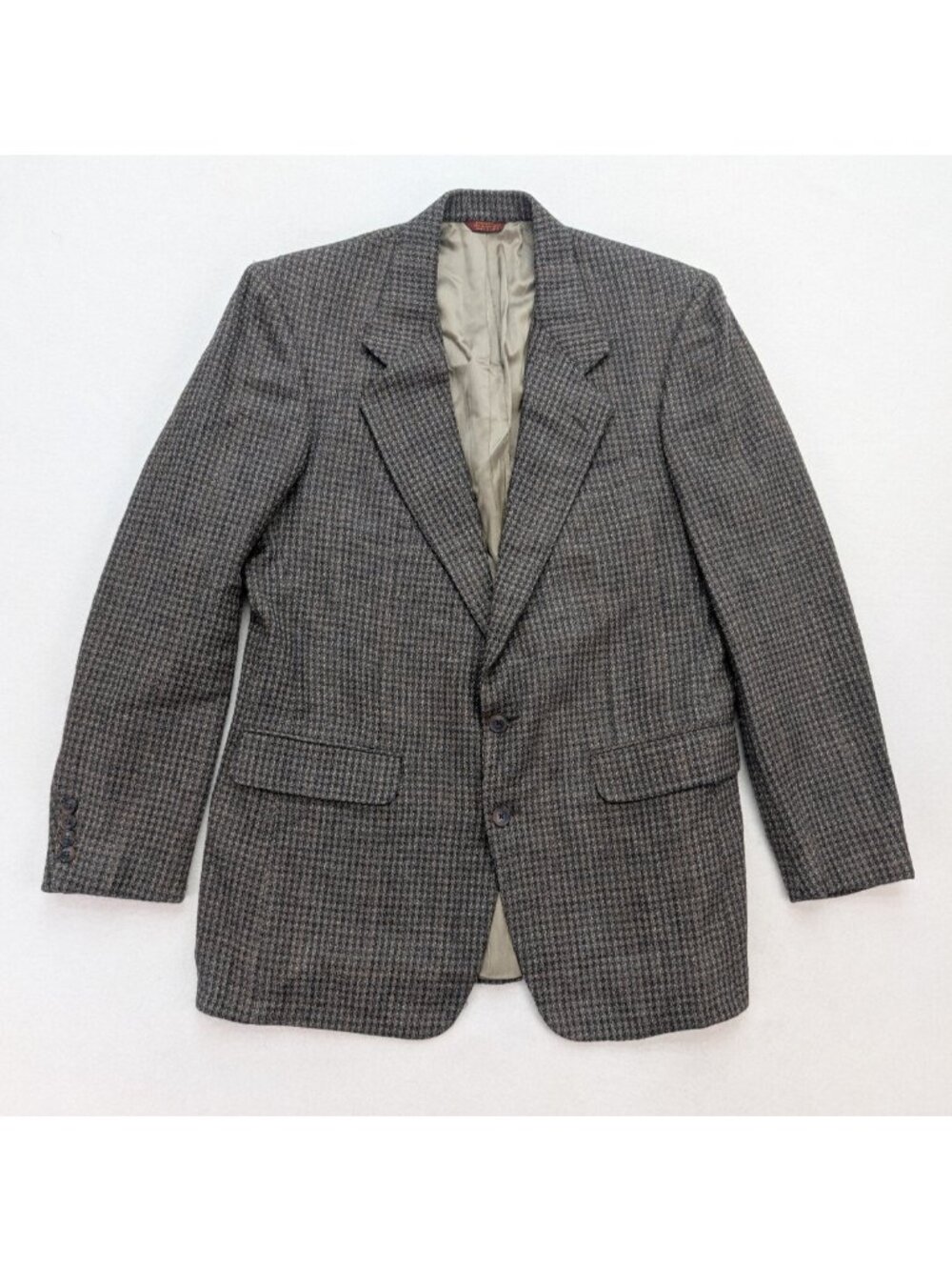 Corbin Vintage Men's Blazer Jacket Sport Coat Size 42R Brown Green Woven Tweed